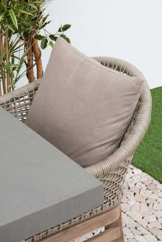 Nova - Summer 6 Seat Rectangular Dining Set - Beige