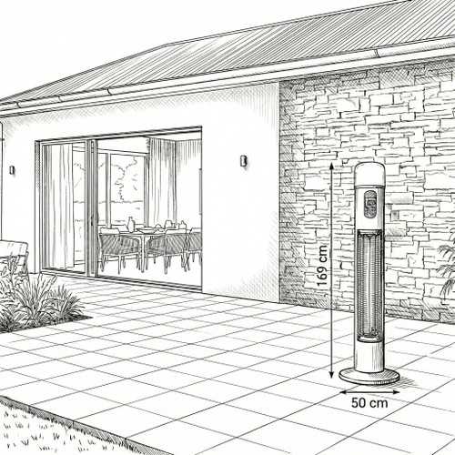 Nova - Diana Outdoor Pedestal Heater