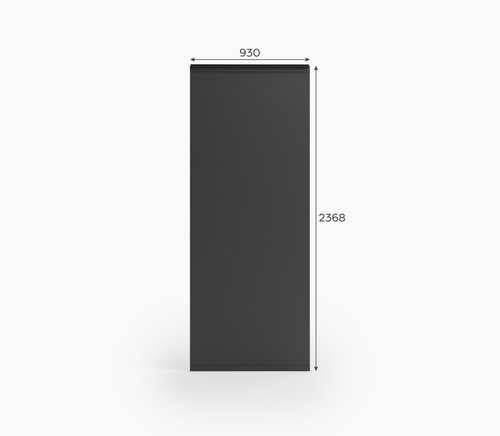 Nova - Titan 1.0M Solid Insulated Side Wall Panel - Grey