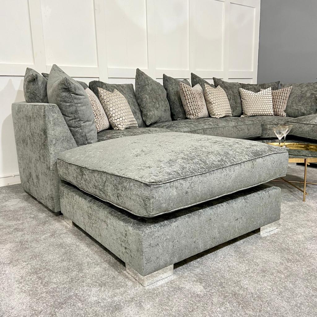 Chimes - Belfry U Sofa - Grey
