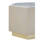 Chimes - Lorenzo large white side table