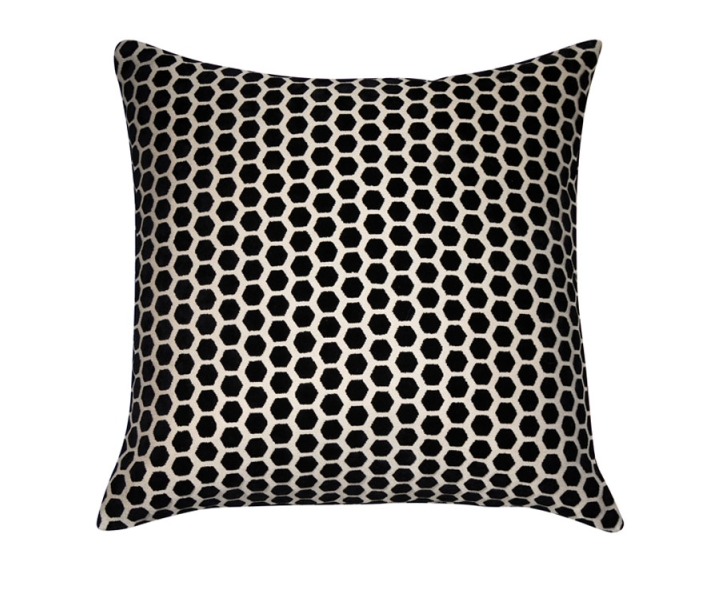 Chimes - Large Jorvik Black Cushion 56 x 56