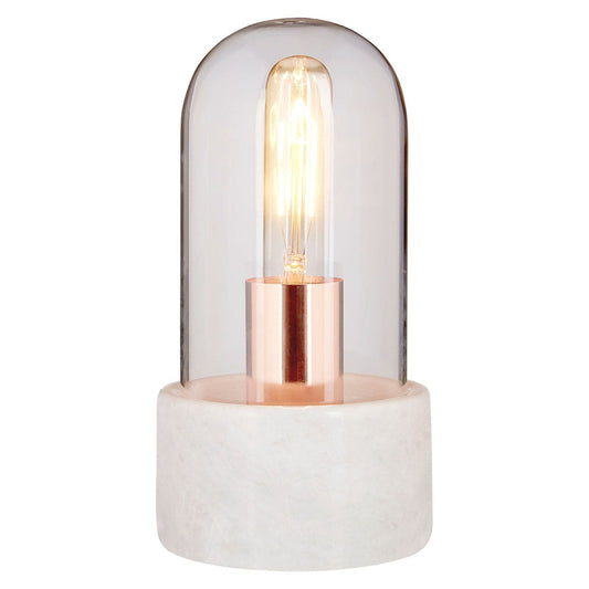 Chimes - Bell Lamp With White Marble Base