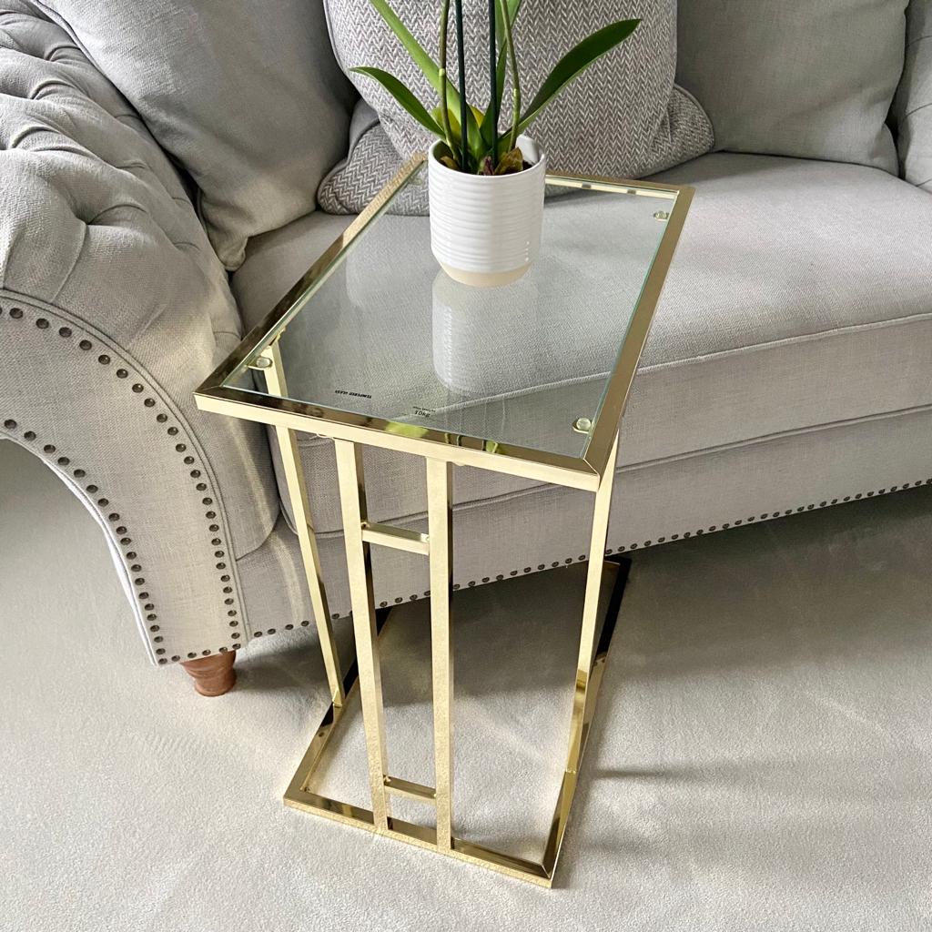 Chimes - The Addison Sofa Table Gold