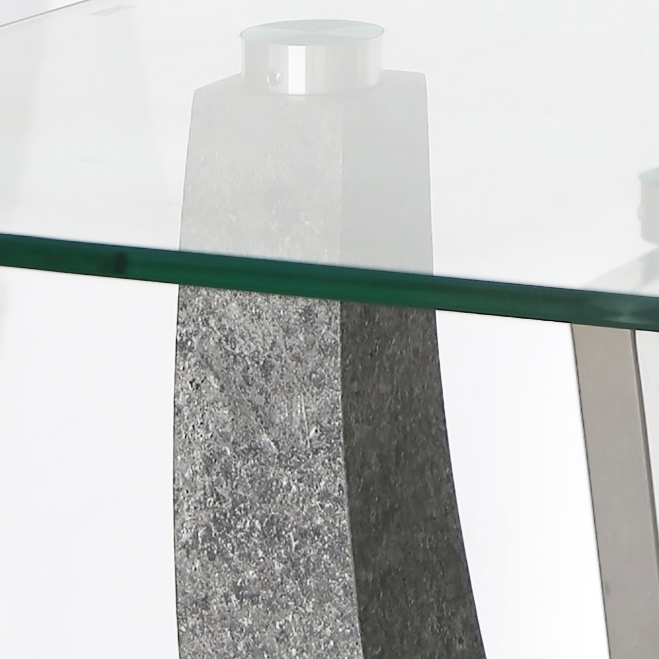 Chimes - Leonardo End Table With Glass Top