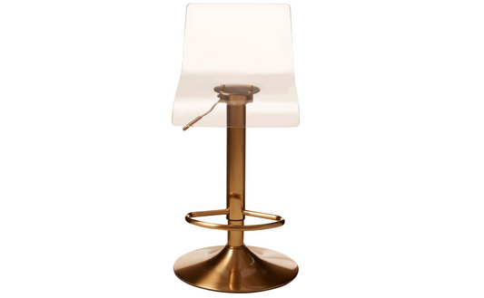 Chimes - Remi Acrylic Bar Stool Gold