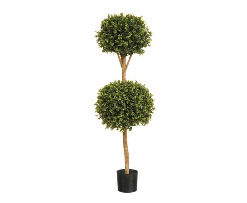 140cm BOXWOOD DOUBLE BALL TREE