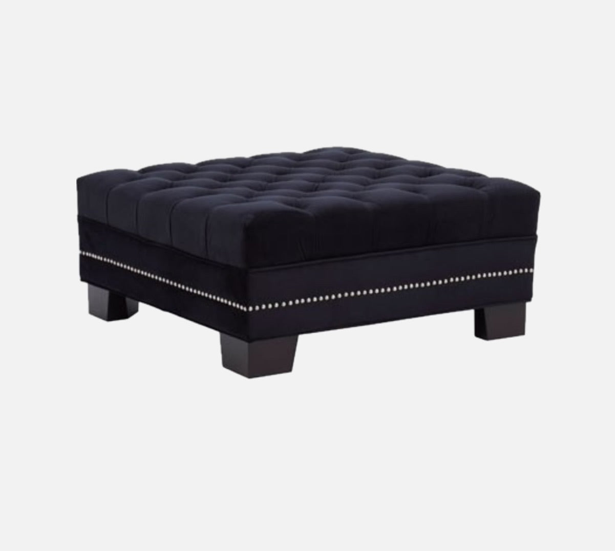 Chimes - Kilburn Black Footstool