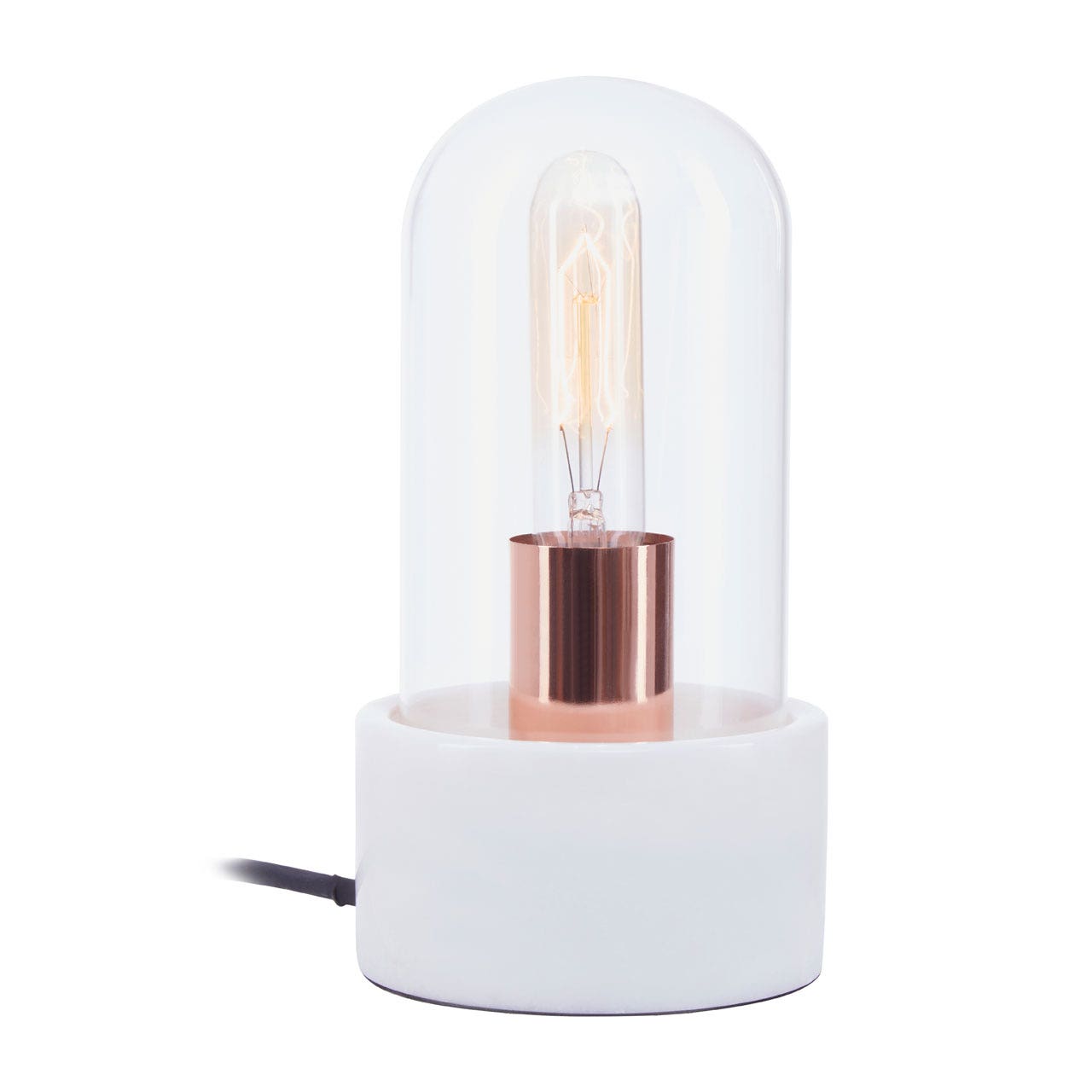 Chimes - Bell Lamp With White Marble Base