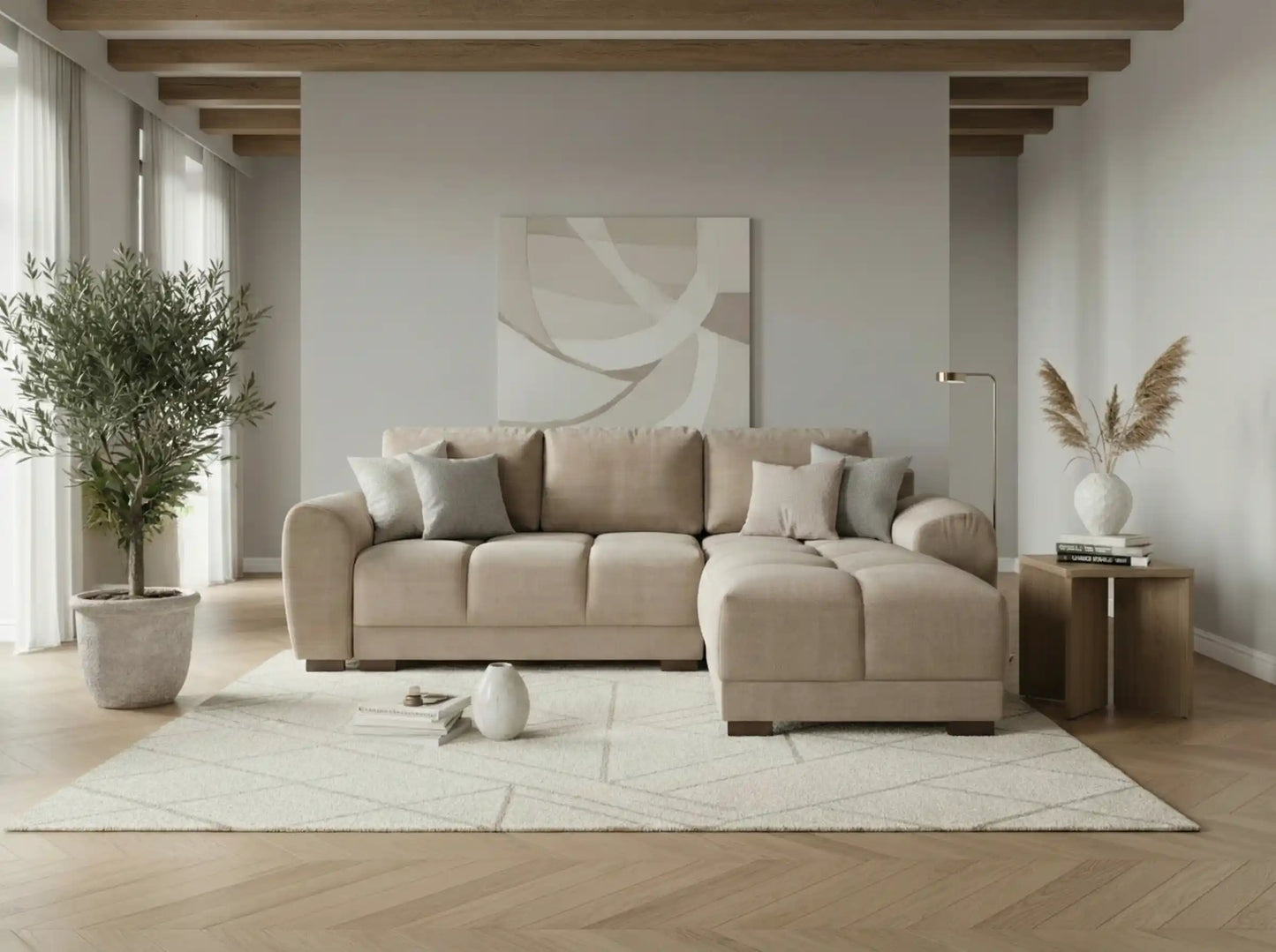 Kai Sofa Bed Mocha Universal Corner