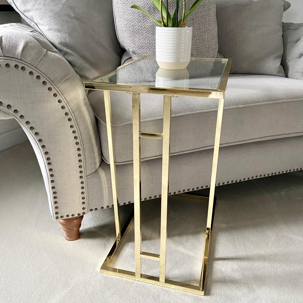 Chimes - The Addison Sofa Table Gold