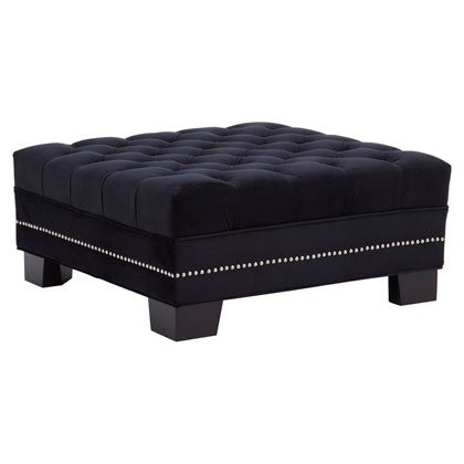 Chimes - Kilburn Black Footstool