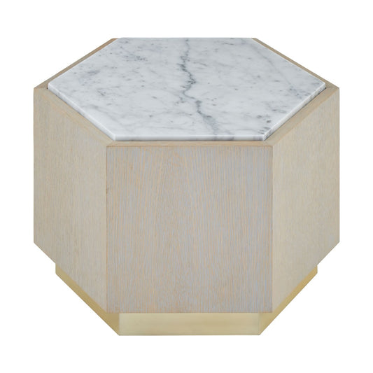 Chimes - Lorenzo large white side table