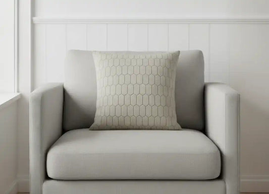 Malini Albie Ivory Cushion 43 x 43