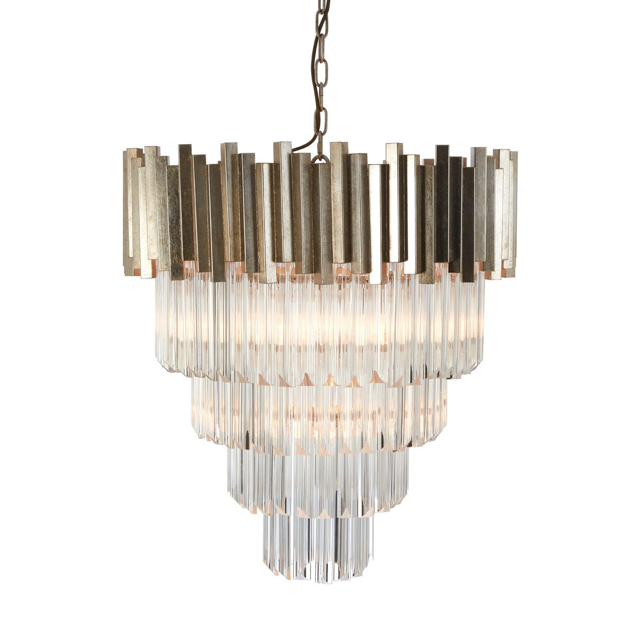 Chimes - Samara Large Silver Finish Chandelier