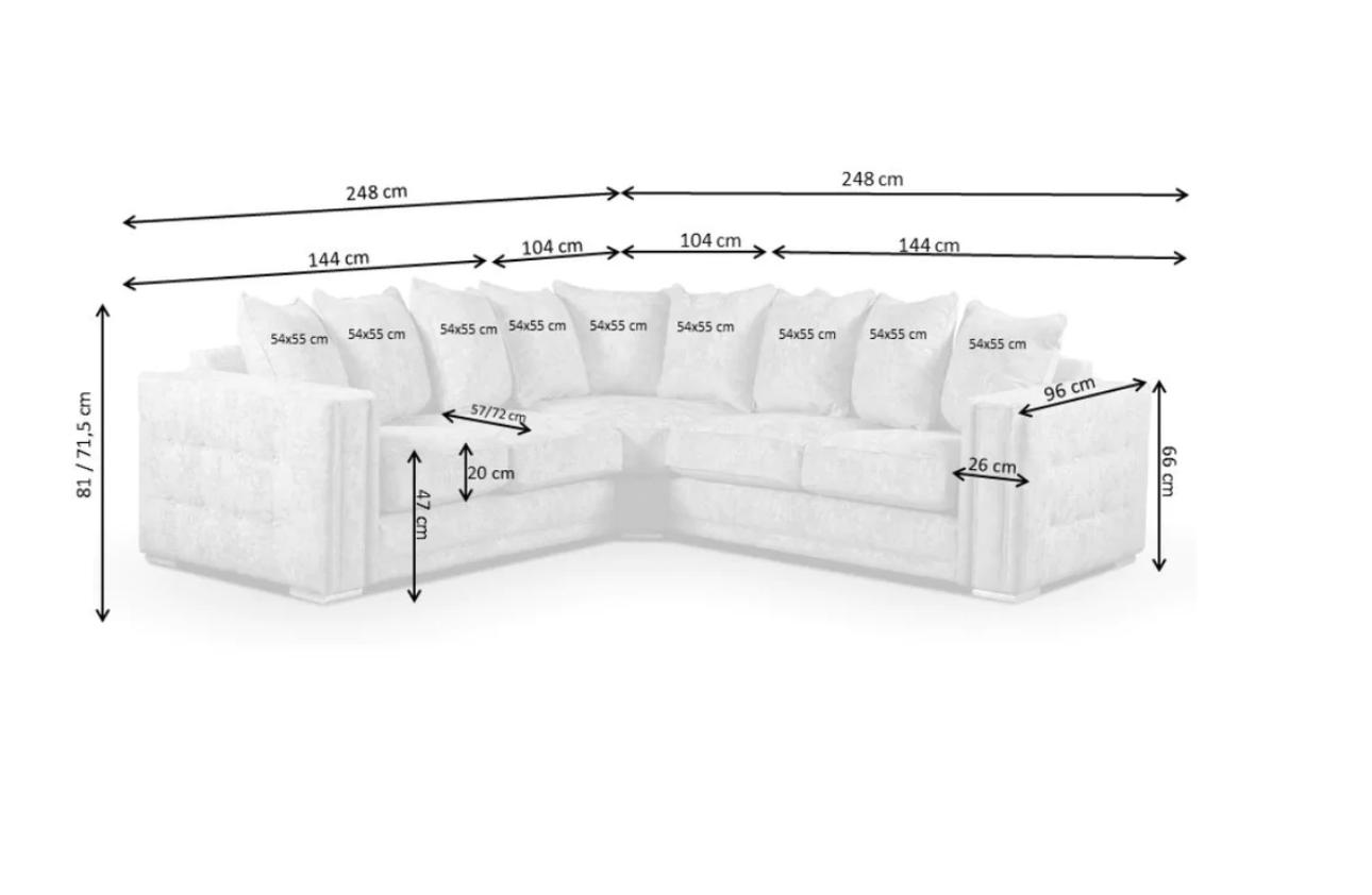 Chimes - Baxter Corner Sofa - Truffle