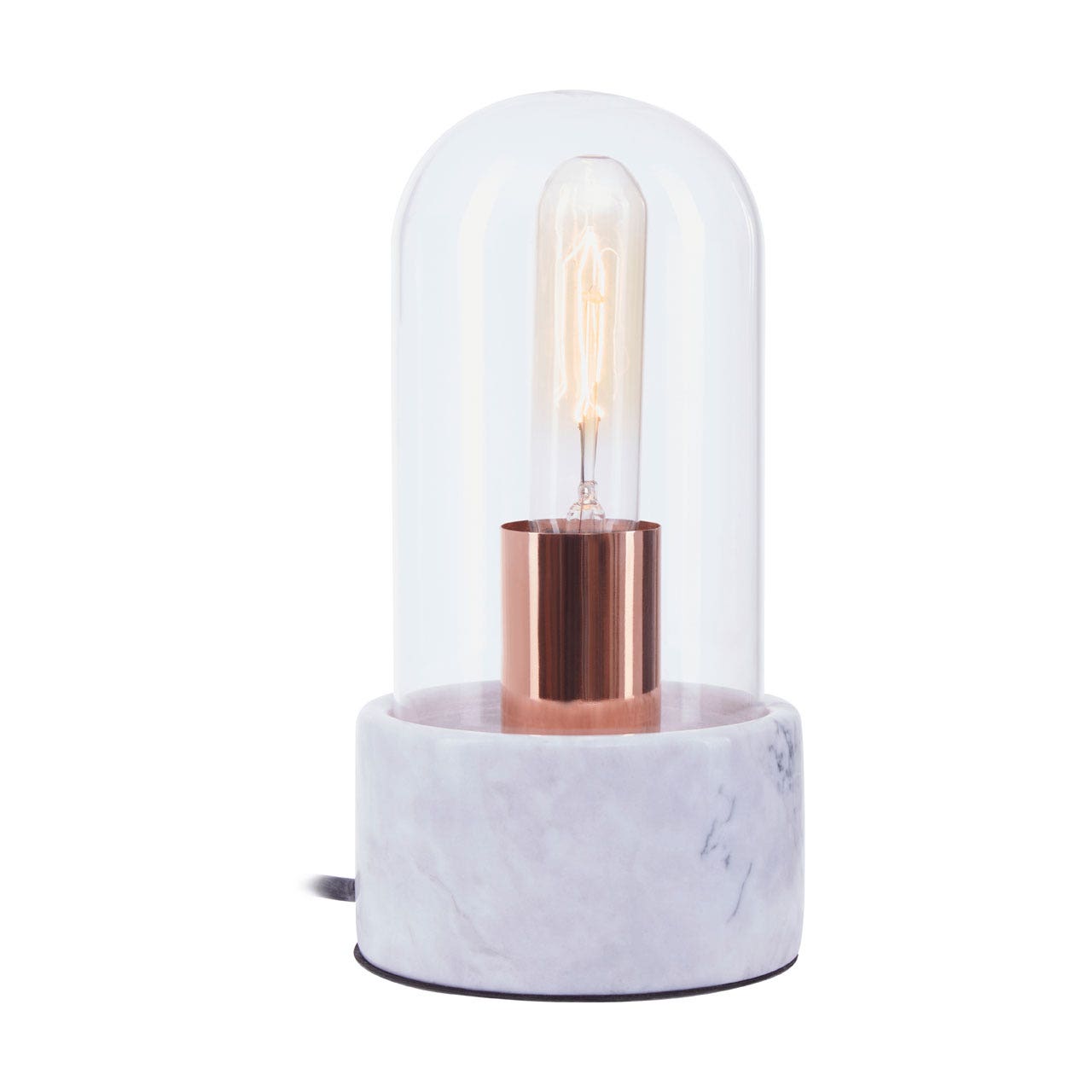 Chimes - Bell Lamp With Grey Marble Base