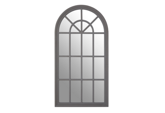 Chimes - Grey Window Wall Mirror