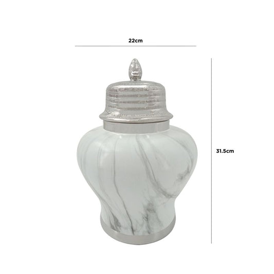 Chimes - Marble Effect Ginger Jar - Small