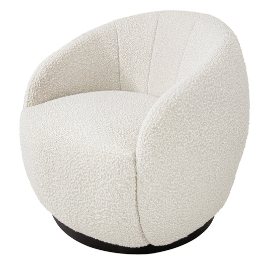 Boucle Swivel Chair