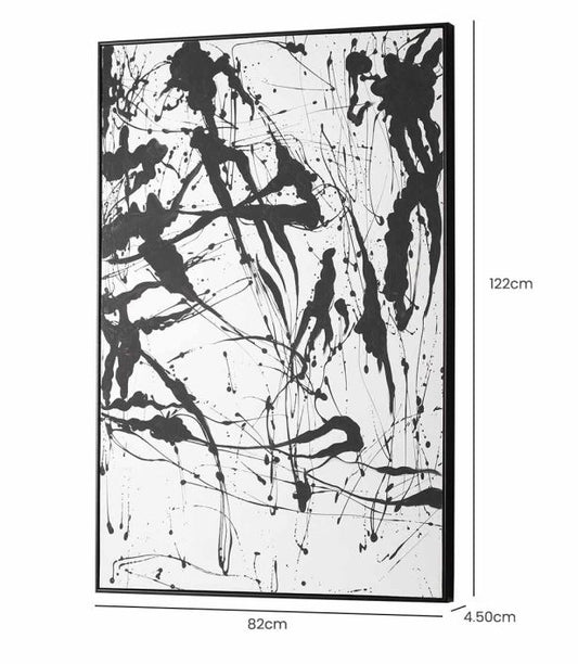 Monochrome Abstract Framed Wall Art