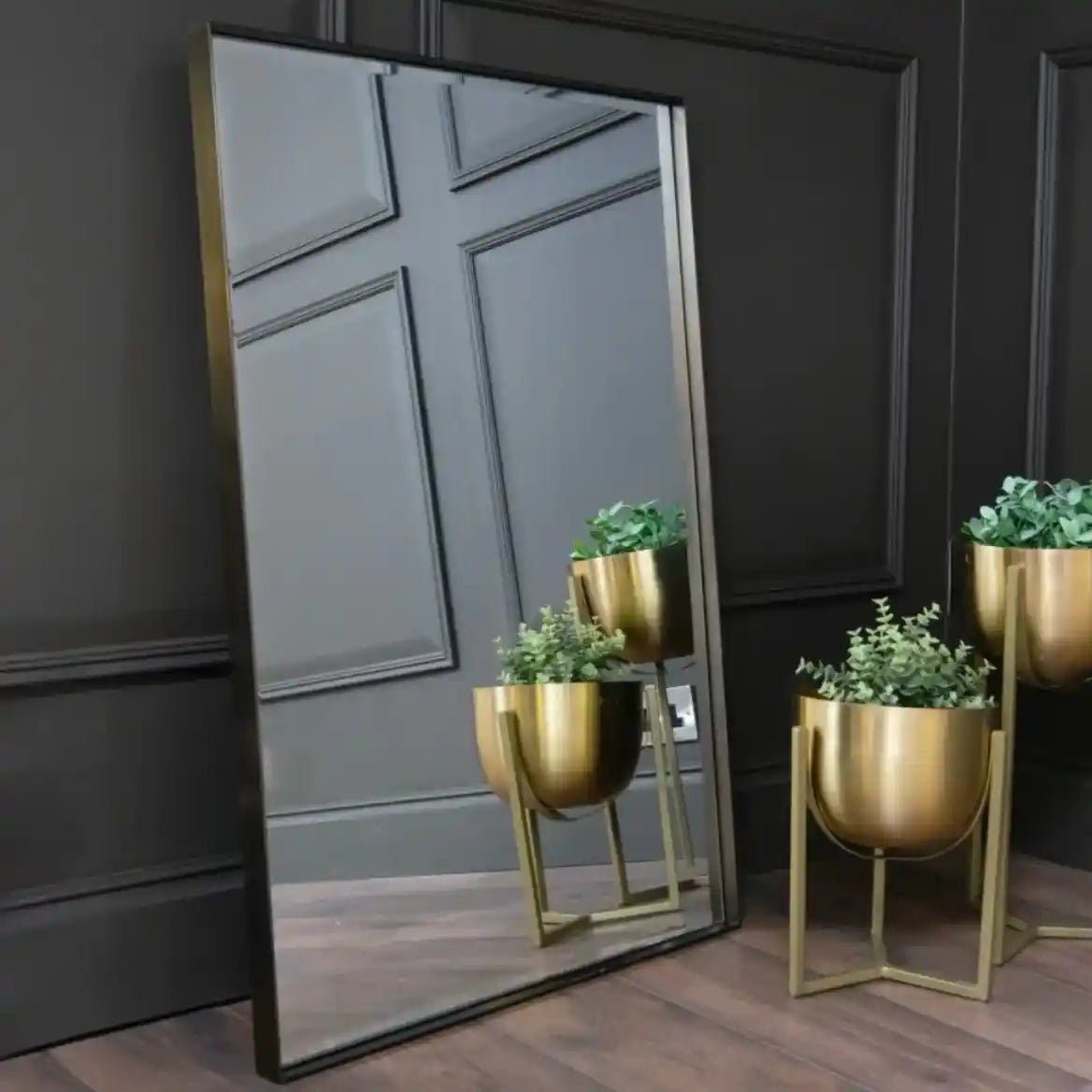 Brass Rectangle Mirror
