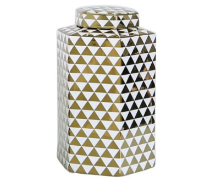 Chimes - Large Gold Geo Jar