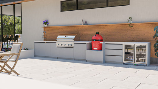 Whistler Grills - Fairford 8 Piece Outdoor Kitchen - Grey