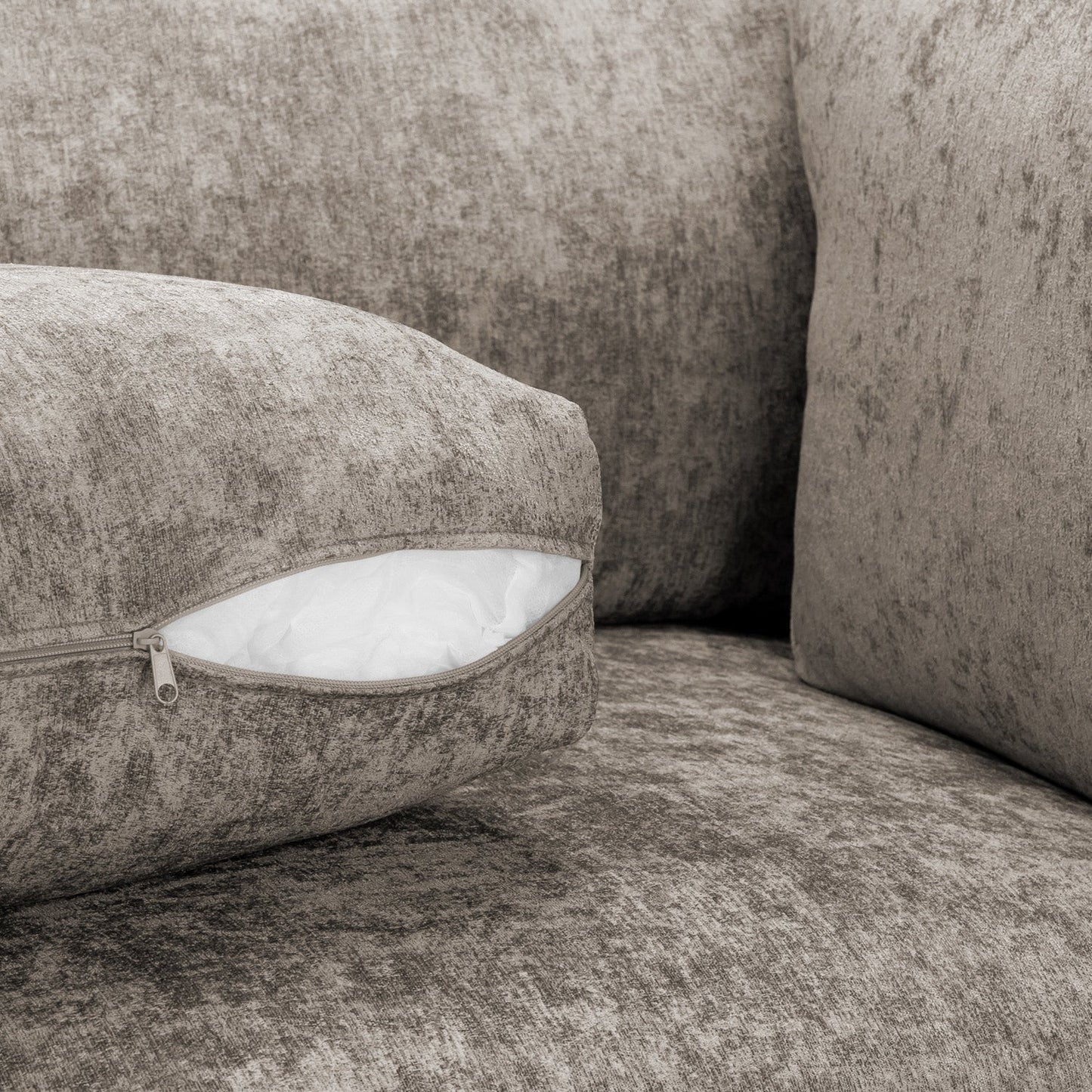 Belfry U Shape Sofa Full Back - Truffle
