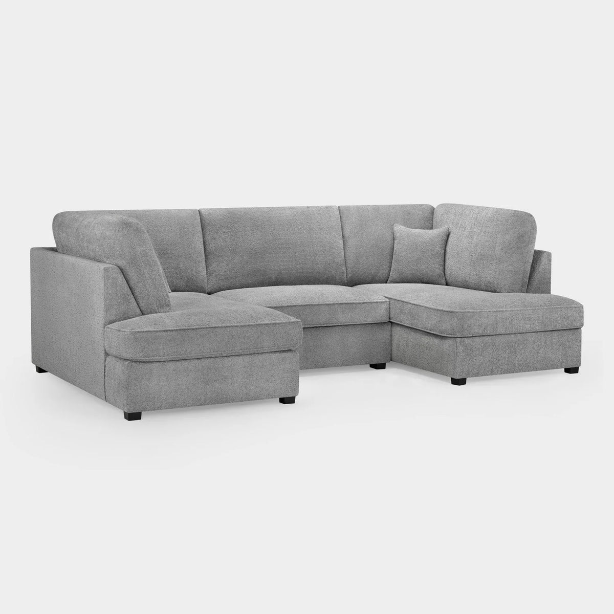 Manhattan Boucle U Shape Corner - Grey