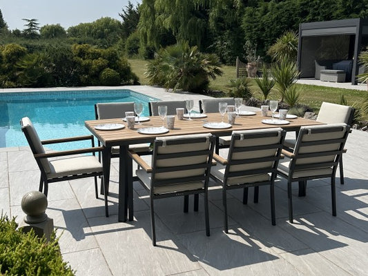 Nova - Heidi 8 Seat Rectangular Dining Set - LOW STOCK