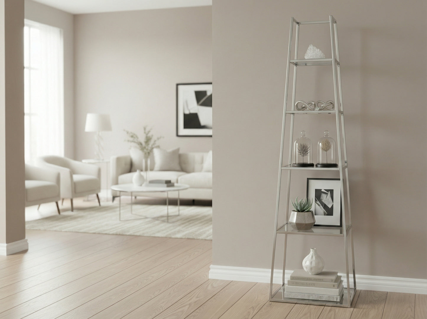Chimes - Large Ladder Display Unit Silver