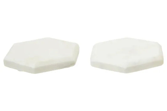 Kindia Set of 4 White Marble Octagonal Coasters