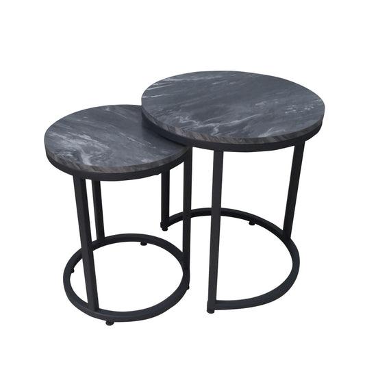 Lexi Set of 2 Black End Tables