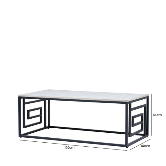 Hallie Black and Grey Coffee Table