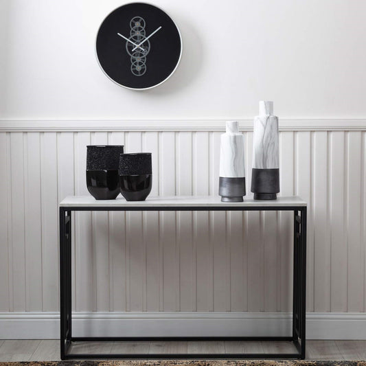Hallie Black and Grey Console Table