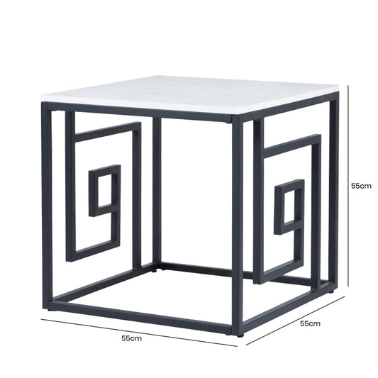 Hallie Black and Grey End Table