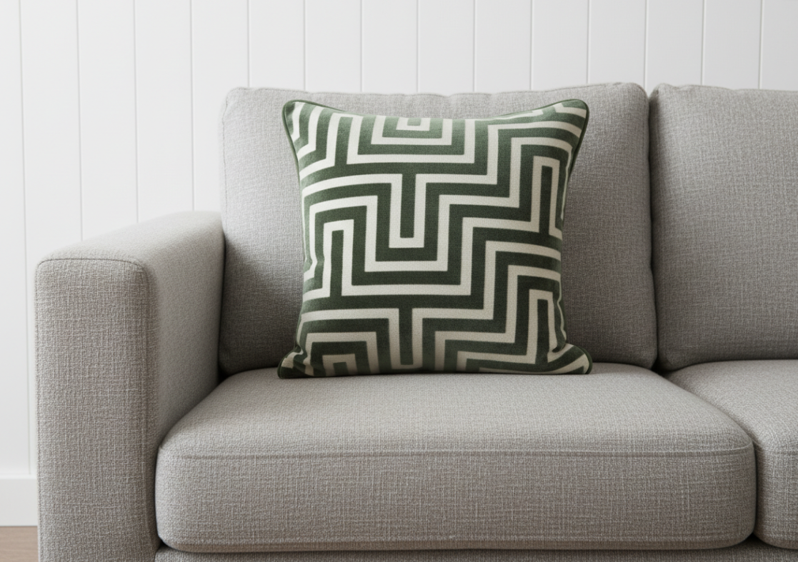 Paul Moneypenny Amazing Sage Cushion 43 x 43