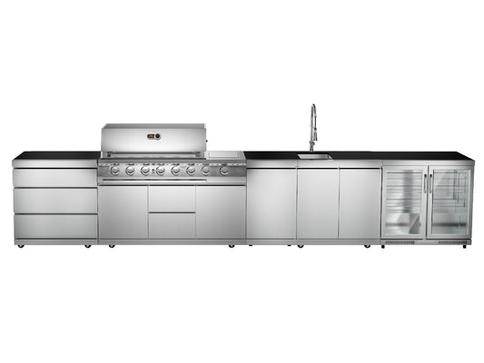Whistler Grills - Lechlade 6 Burner Pre-Built Outdoor Kitchen