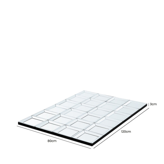 Chimes - 24 Window Pane Wall Mirror